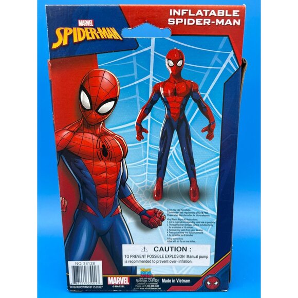Marvel Inflatable Spider-Man Toy For Kids - Inflates To 23" - Picture 3 of 5